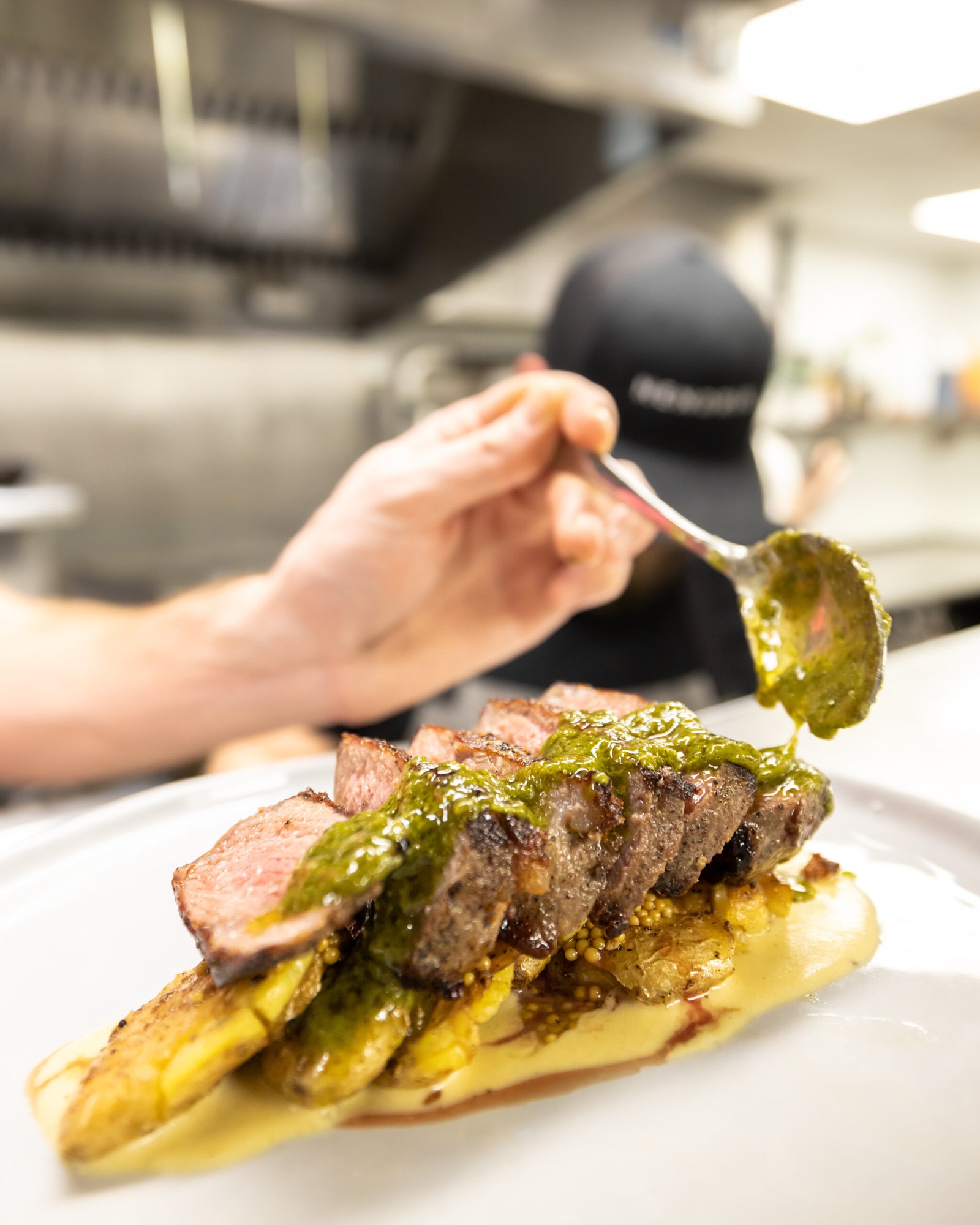 Cocktail at Hendrix rooftop bar in Columbia SC